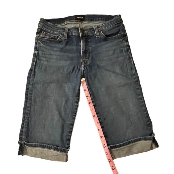 Hudson ~ Denim Amelia Cuffed knee shorts ~ size 27 - Picture 5 of 7
